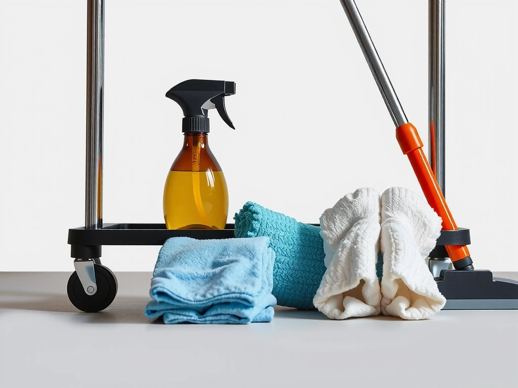 Detailní pohled na uklízecí vozík Tidysparky